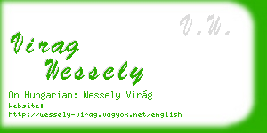 virag wessely business card